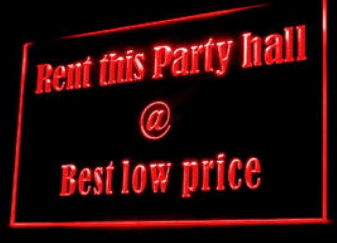 Rent This Party Hall LED Neon Sign